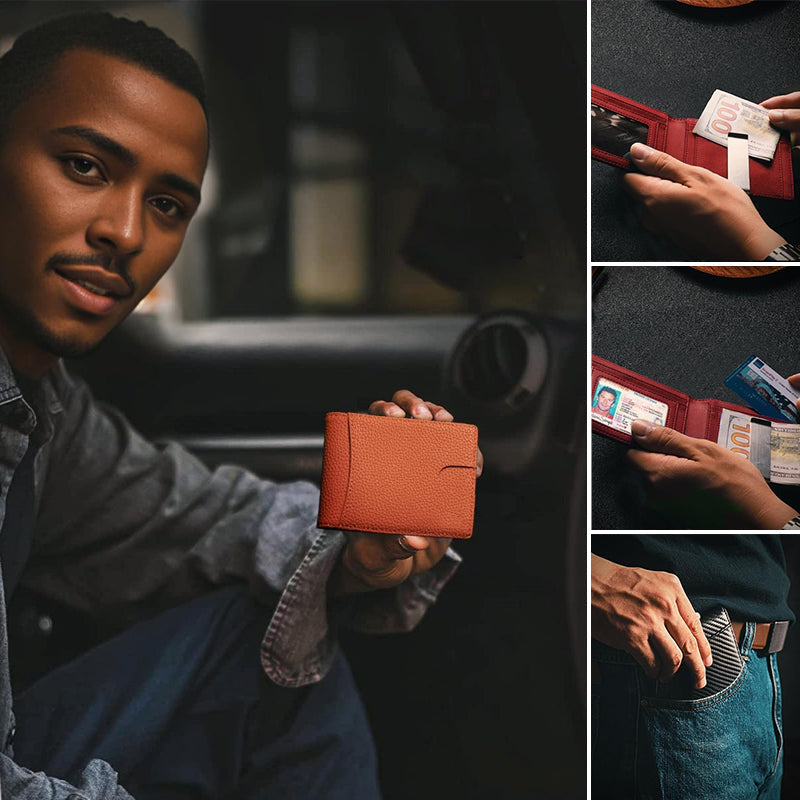 Charly | Genuine Leather Anti-theft Swipe Card Holder