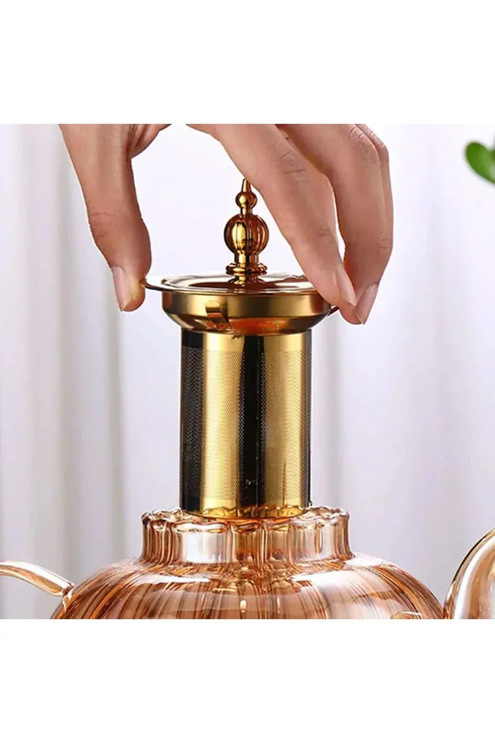 Charly | Glass Teapot with Infuser and Lid for Loose Tea