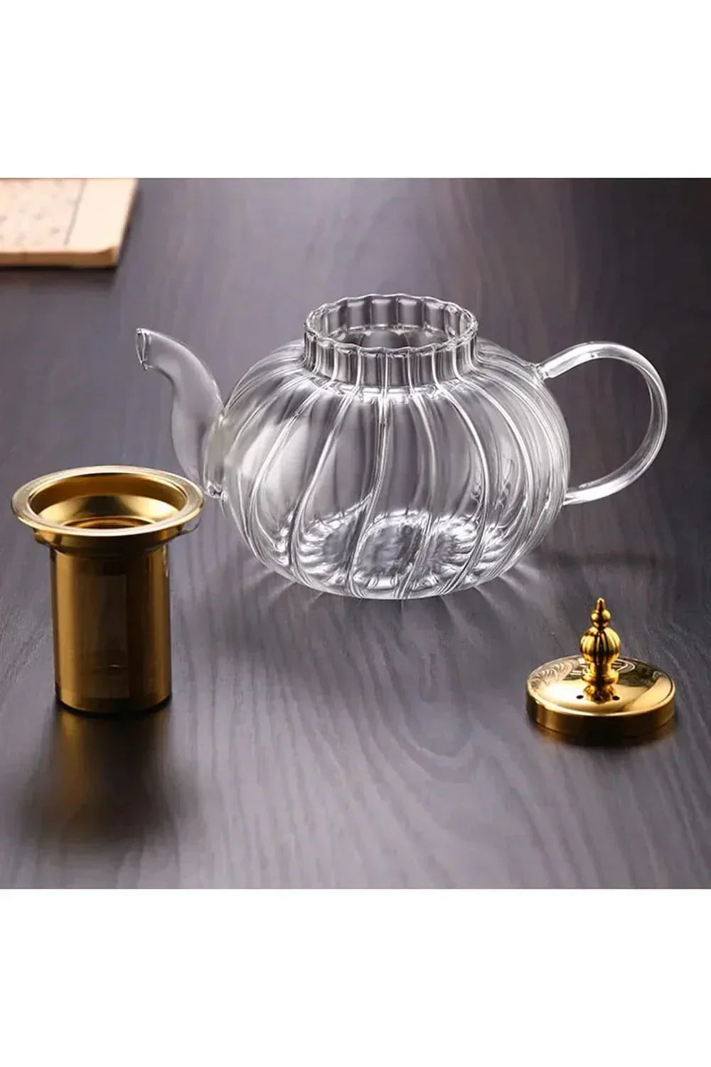 Charly | Glass Teapot with Infuser and Lid for Loose Tea