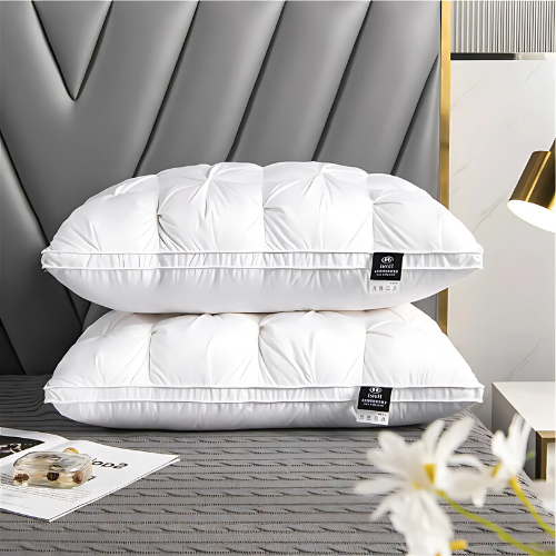 Charly | Goose Down Pillow with Knotted Design for Comfort