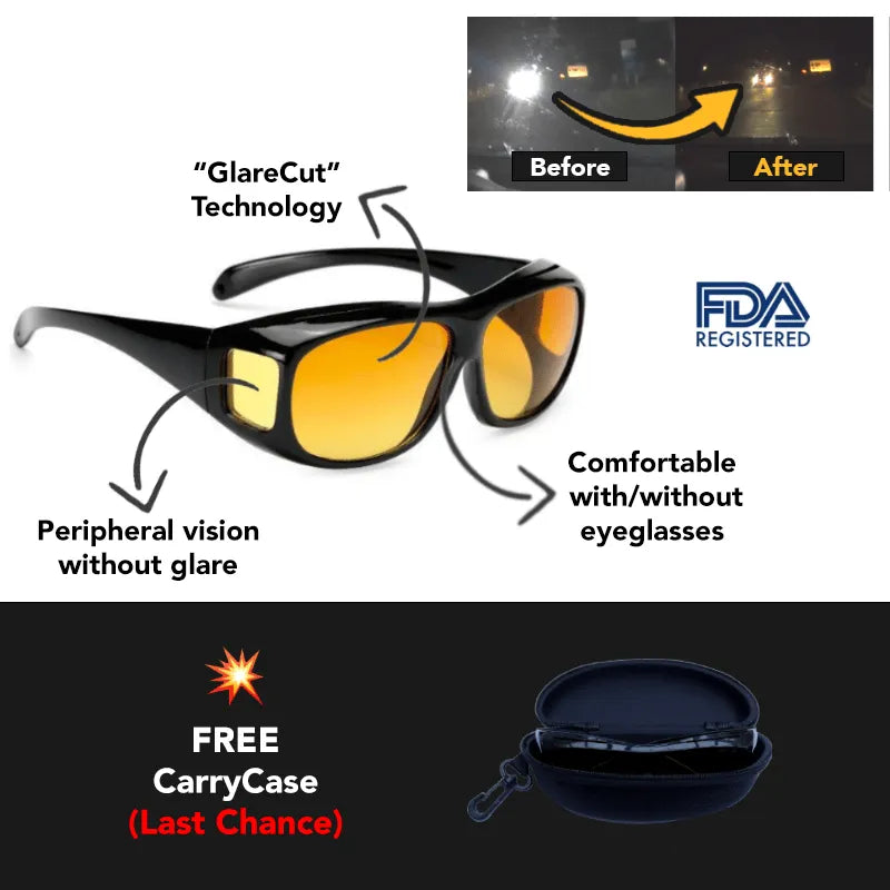 Charly | Headlight Drive Glasses with Anti-Glare Technology Drive Safely at Night