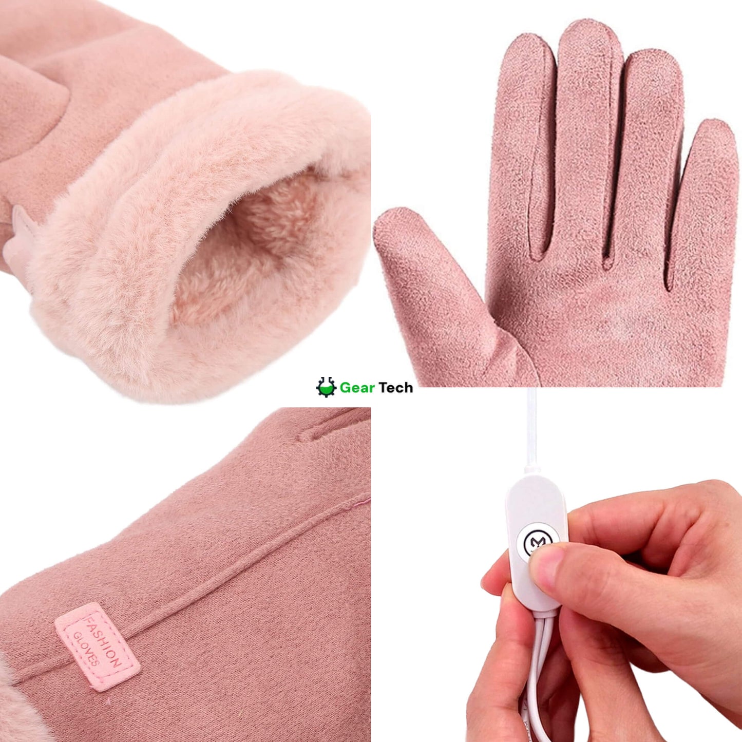 Charly | Heated Gloves for Women UK – Women's Thermal Waterproof Winter Gloves with Touch Screen & USB Rechargeable Warm Design