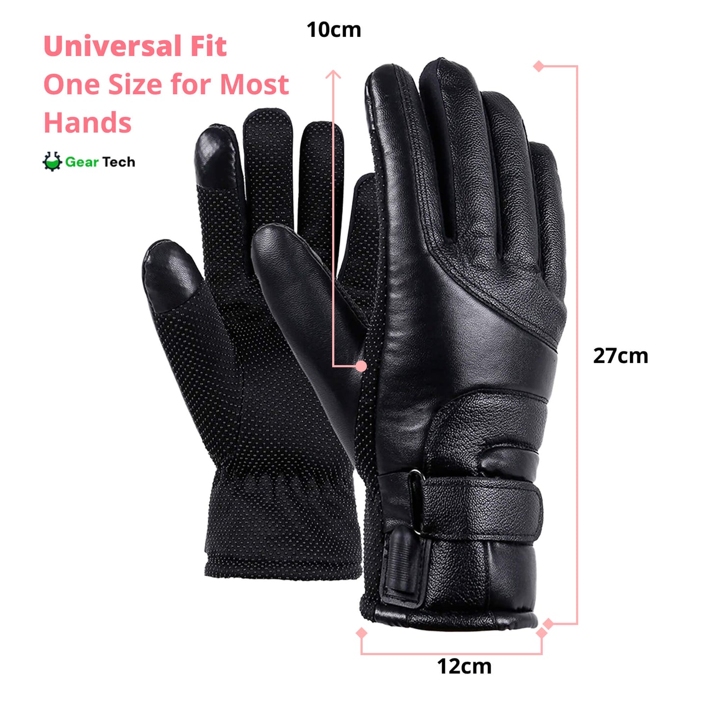Charly | Heated Gloves for Women UK – Women's Thermal Waterproof Winter Gloves with Touch Screen & USB Rechargeable Warm Design