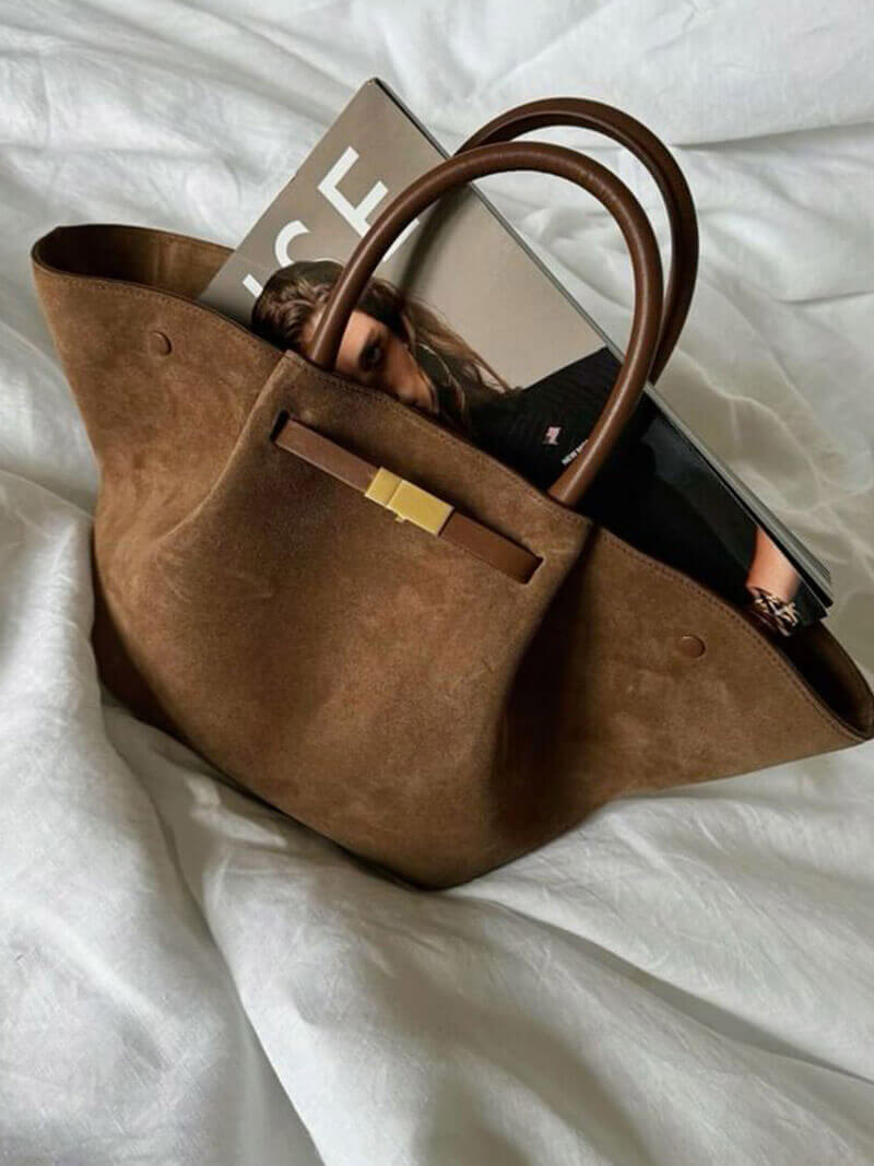 Charly | Hedwig Women's Suede Handbag | Spacious & Elegant | Multiple Colors