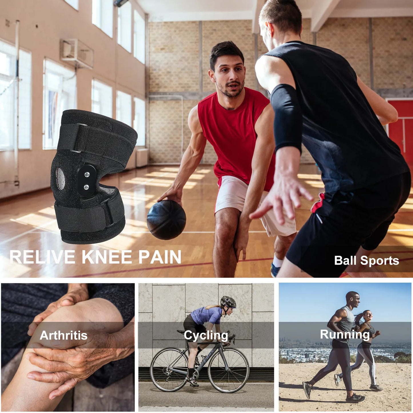Charly | Hinged Knee Brace with Adjustable Straps