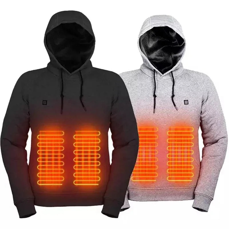Charly Hoodies, USB Electric Heating Lightweight Hoodie Sweatshirt Jacket