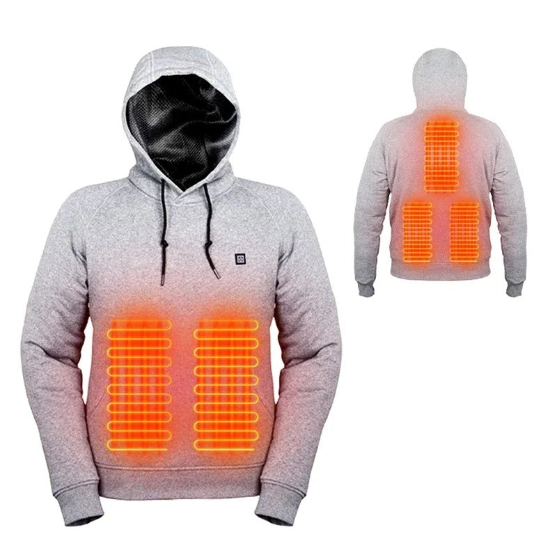 Charly Hoodies, USB Electric Heating Lightweight Hoodie Sweatshirt Jacket