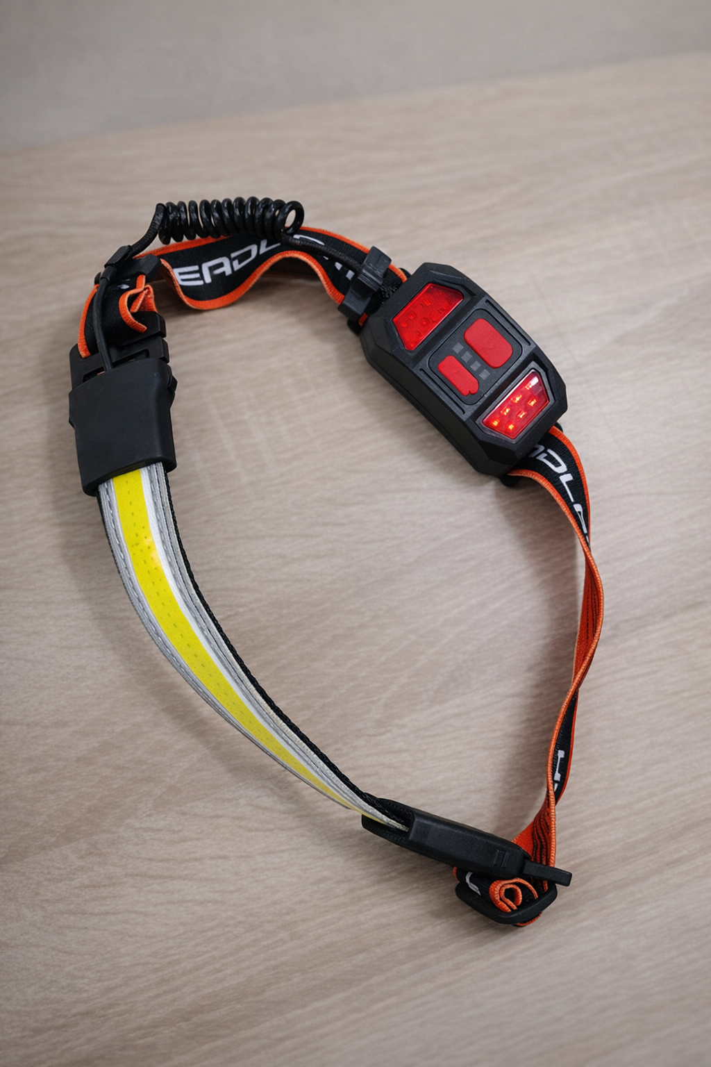 Charly | Hopedone Rechargeable Headlamp 1000 Lumens, 230° Wide Angle, Waterproof, 2-Pack, Orange