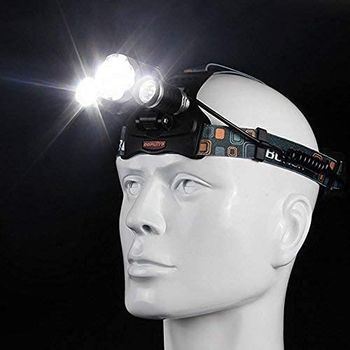Charly | Hqdz-Td 20000 Lumen Rechargeable Headlamp - Waterproof, Adjustable Light for Outdoors, Hunting, Camping