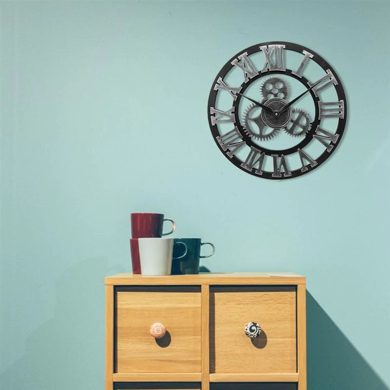 Charly | Industrial Wall Clock | Vintage Mechanical Design