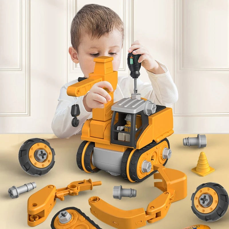 Charly | Kids Construction Vehicle Building Toy Set with Screwdriver