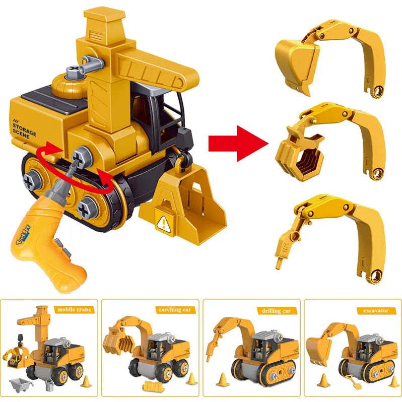 Charly | Kids Construction Vehicle Building Toy Set with Screwdriver
