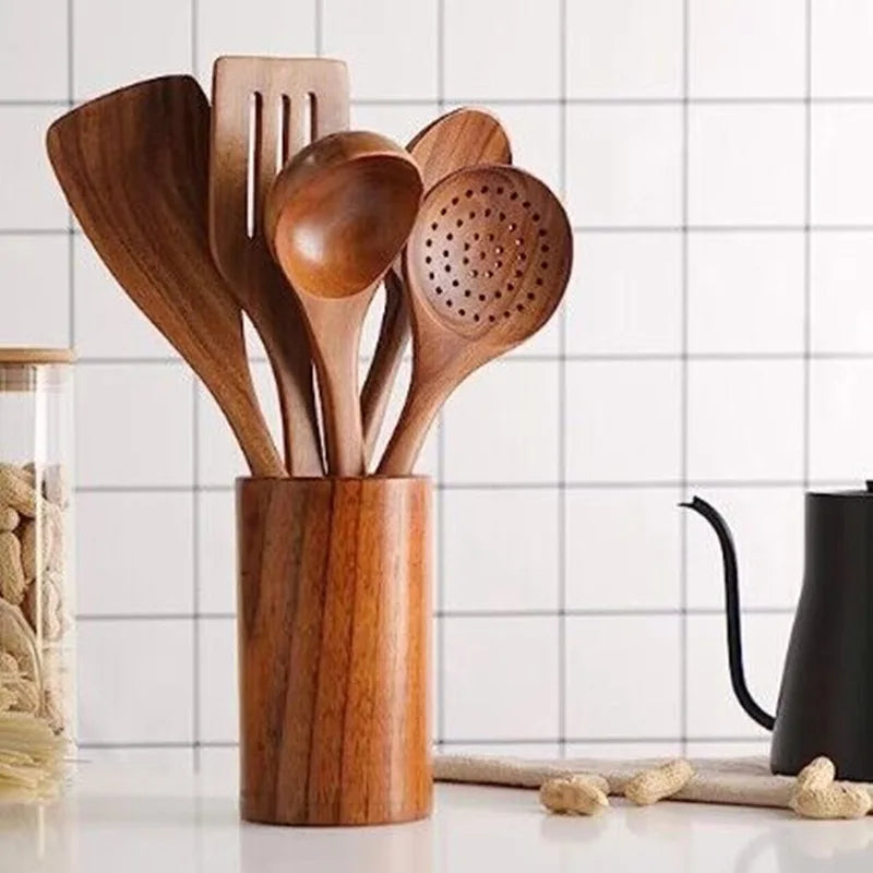 Charly | Kitchen Set Made of Natural Teak Wood
