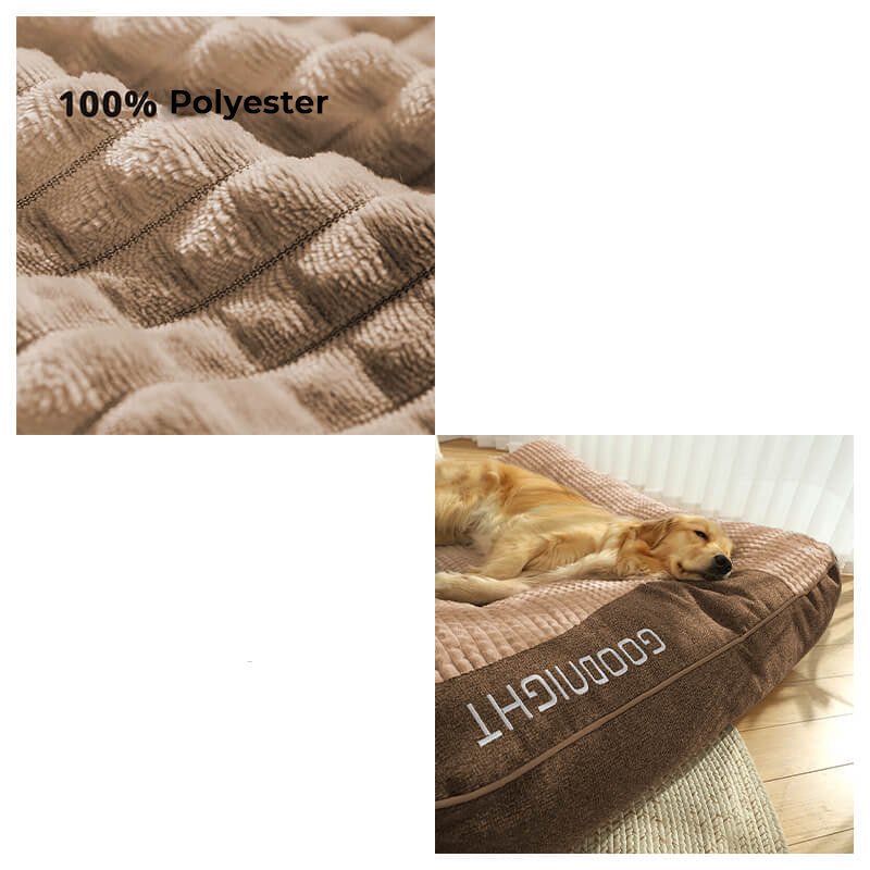 Charly | Large Scratch-Resistant Dog Bed with Orthopedic Back Support