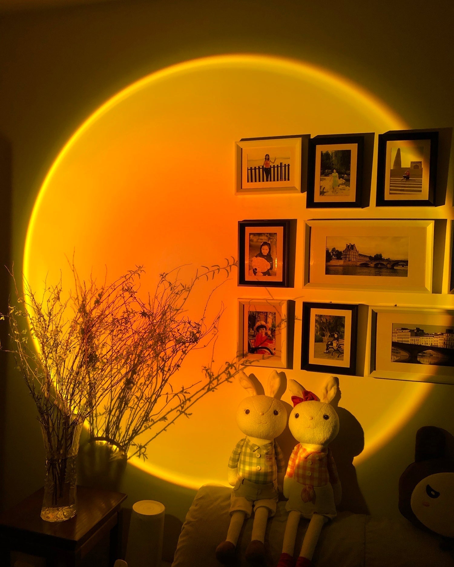 Charly | LED Color Projector Floor Lamp | Minimalist Halo Light Effect