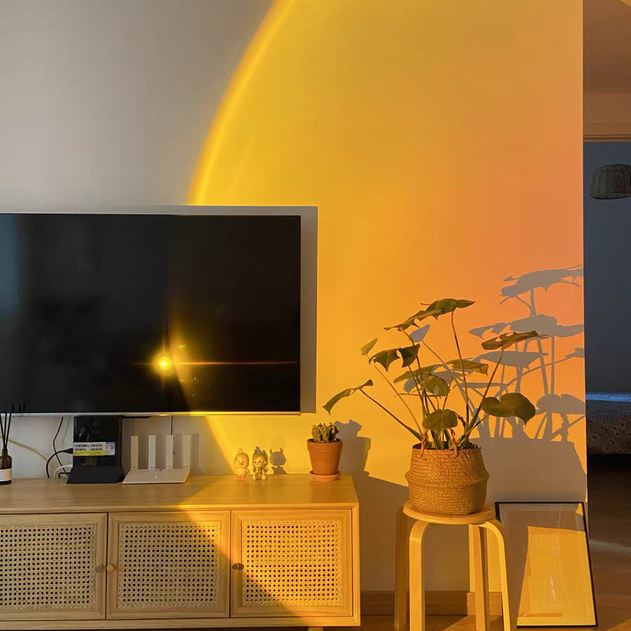 Charly | LED Color Projector Floor Lamp | Minimalist Halo Light Effect