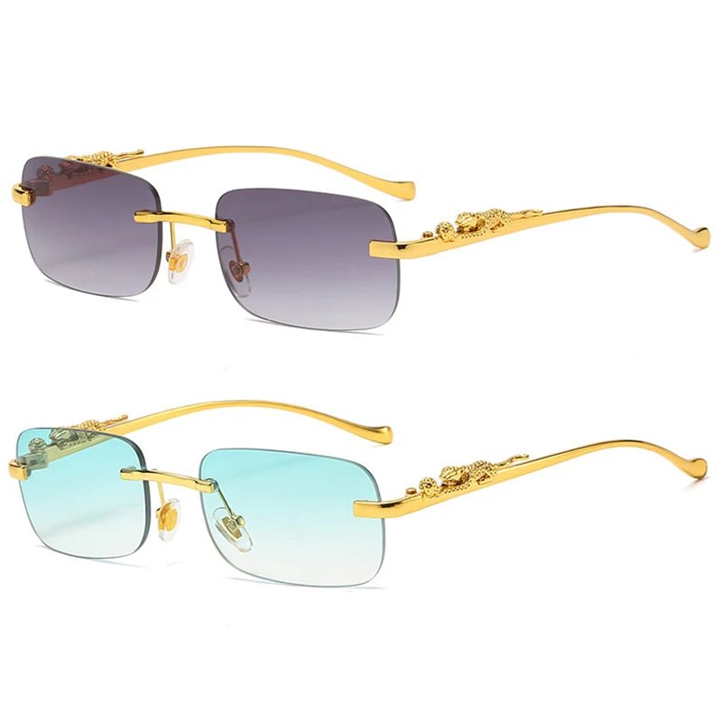 Charly | LEOPARDVIEW – Stylish Rimless Sunglasses with UV400 Protection