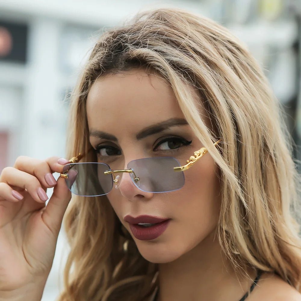 Charly | LEOPARDVIEW – Stylish Rimless Sunglasses with UV400 Protection