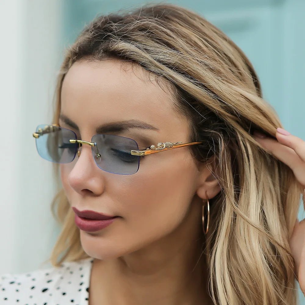Charly | LEOPARDVIEW – Stylish Rimless Sunglasses with UV400 Protection