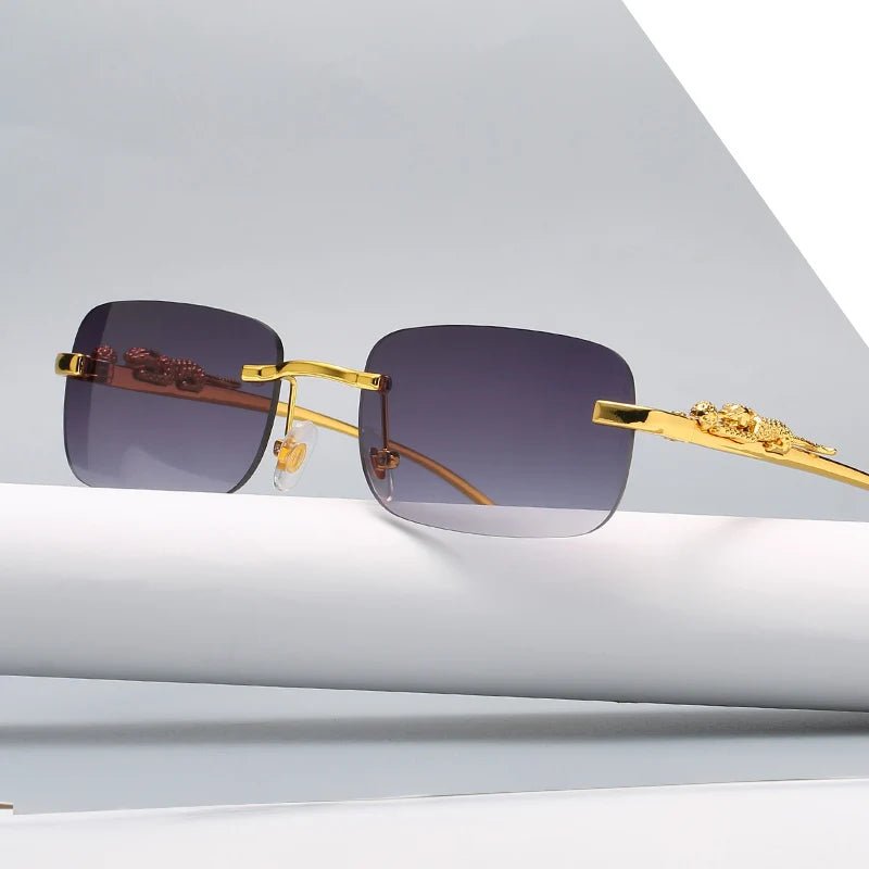 Charly | LEOPARDVIEW – Stylish Rimless Sunglasses with UV400 Protection