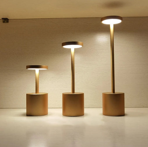 Charly | LumaLite Rechargeable LED Table Lamp | Wireless | Dimmable | Modern Design for Restaurants and Home