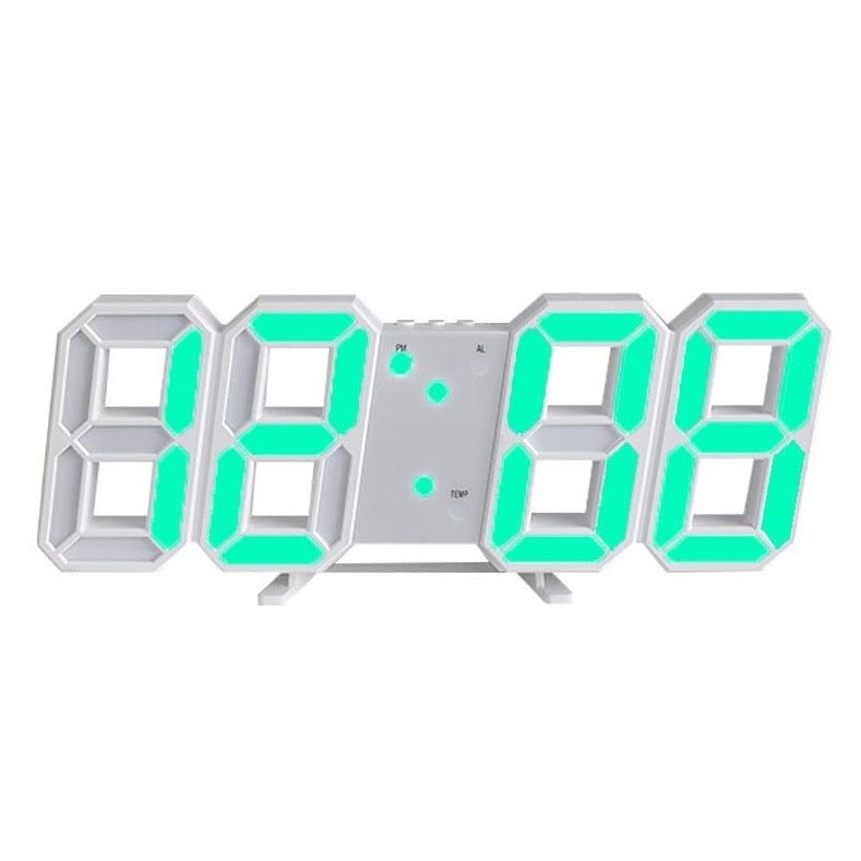 Charly | LumiSync 3D LED Wall Clock – Modern Digital Clock with Dimmable Lighting