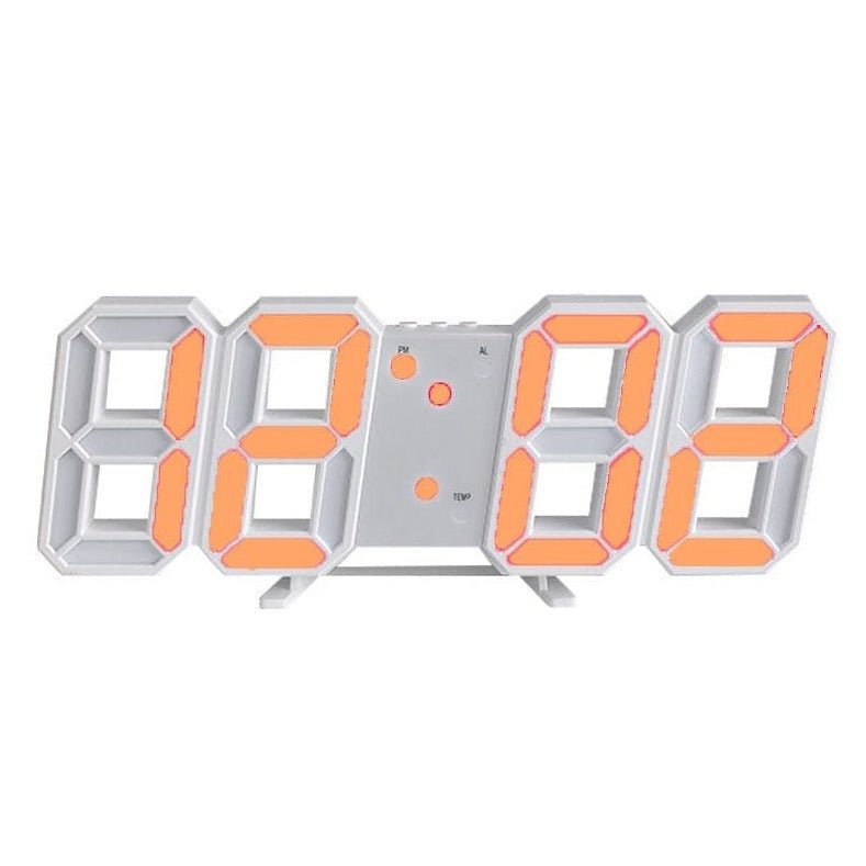 Charly | LumiSync 3D LED Wall Clock – Modern Digital Clock with Dimmable Lighting