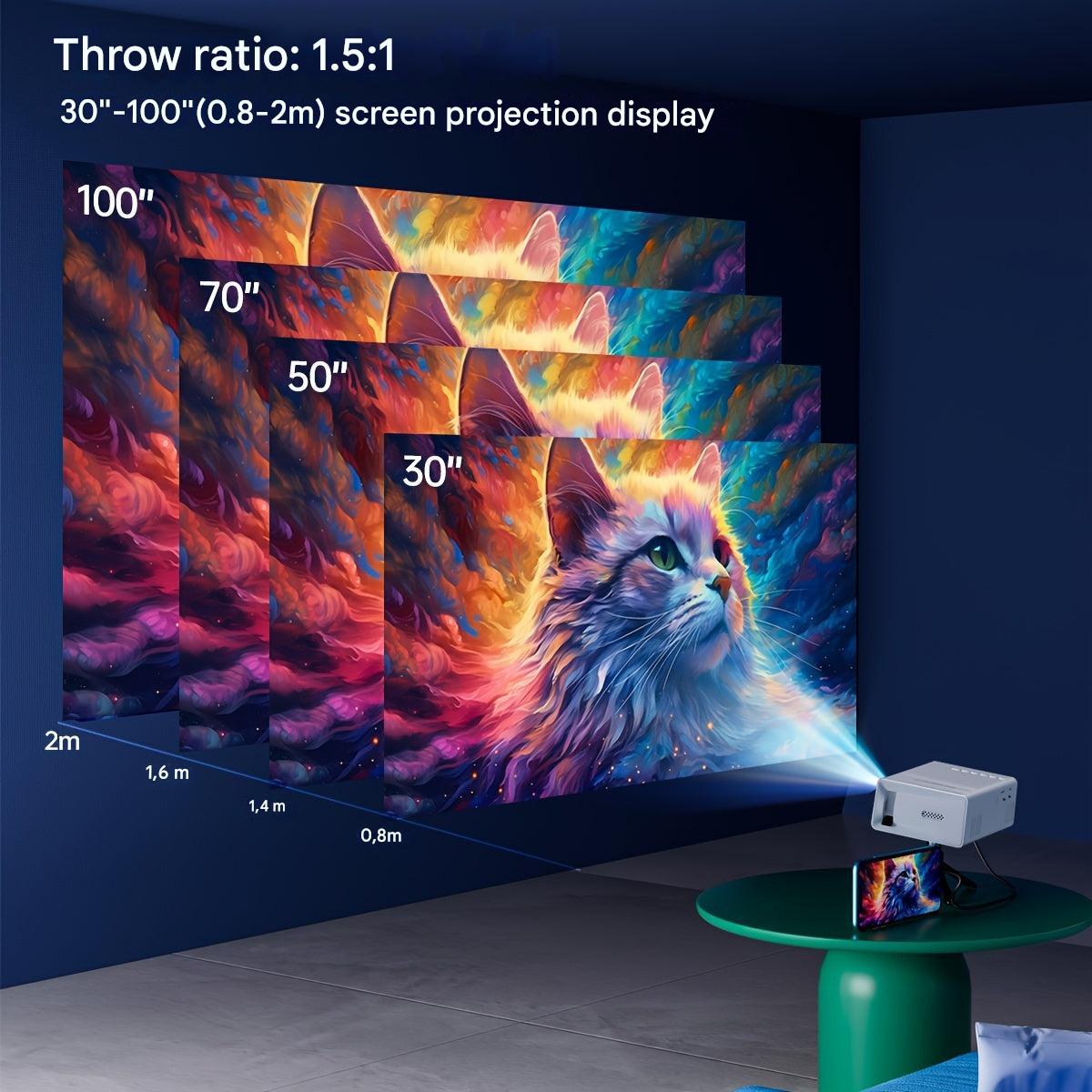Charly | LumoBeam Ultra-Bright Mini Projector (3000 Lumen) – Compact HD Home & Outdoor Cinema