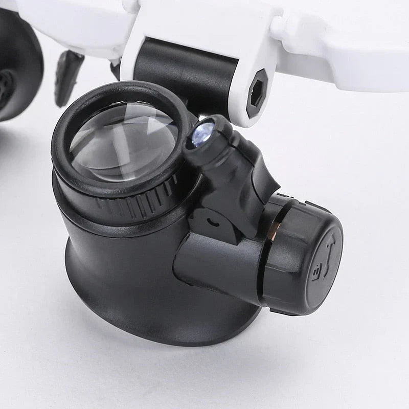Charly | Magnifying Glass Glasses with LED Lighting