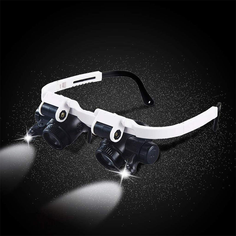 Charly | Magnifying Glasses with LED Lamps for Dual Eyes
