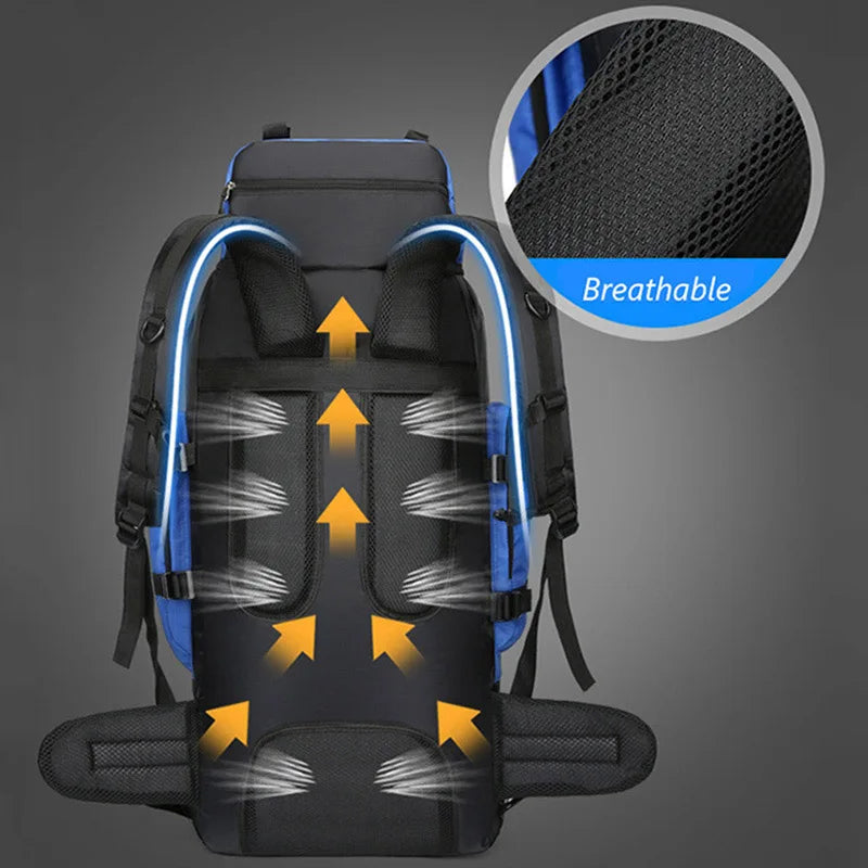 Charly | Men's 90L Hiking Backpack with Multiple Compartments