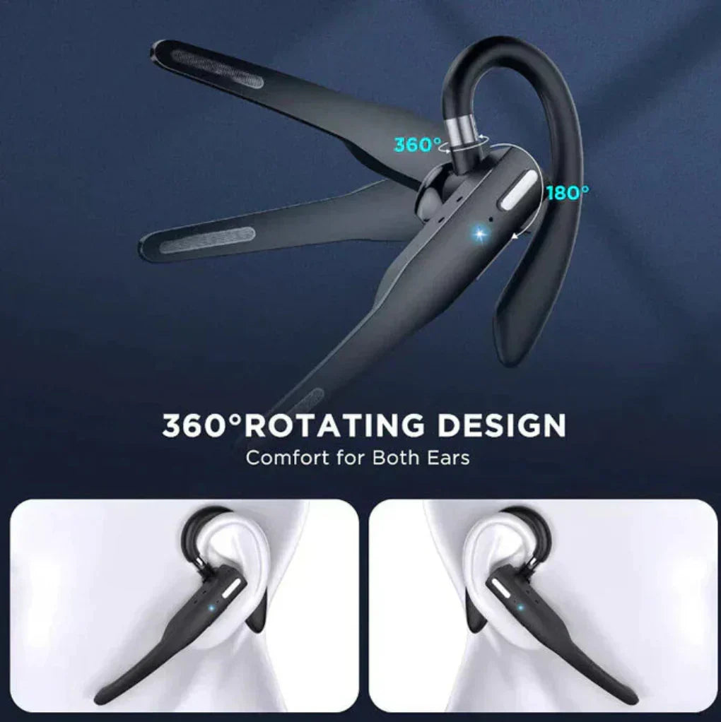 Charly | Men's Bluetooth 5.1 Ear Hook Headset with Dual Mic