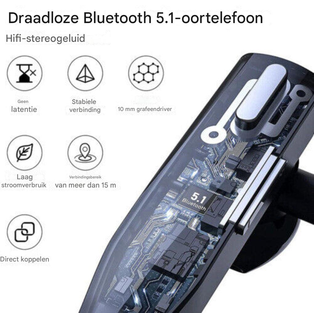 Charly | Men's Bluetooth 5.1 Ear Hook Headset with Dual Mic