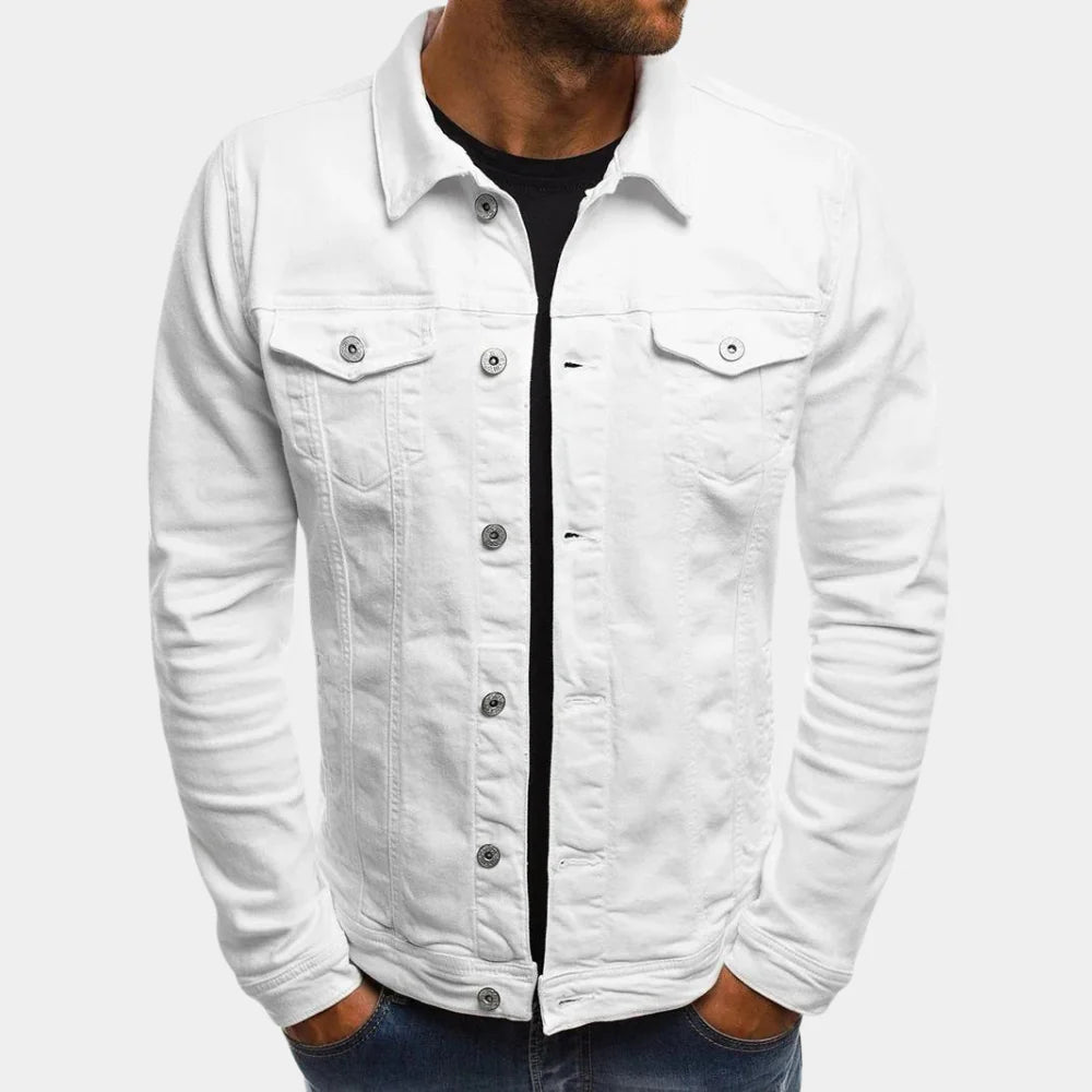 Charly | Men's Classic Denim Jacket with Button Closure