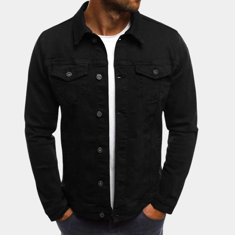 Charly | Men's Classic Denim Jacket with Button Closure