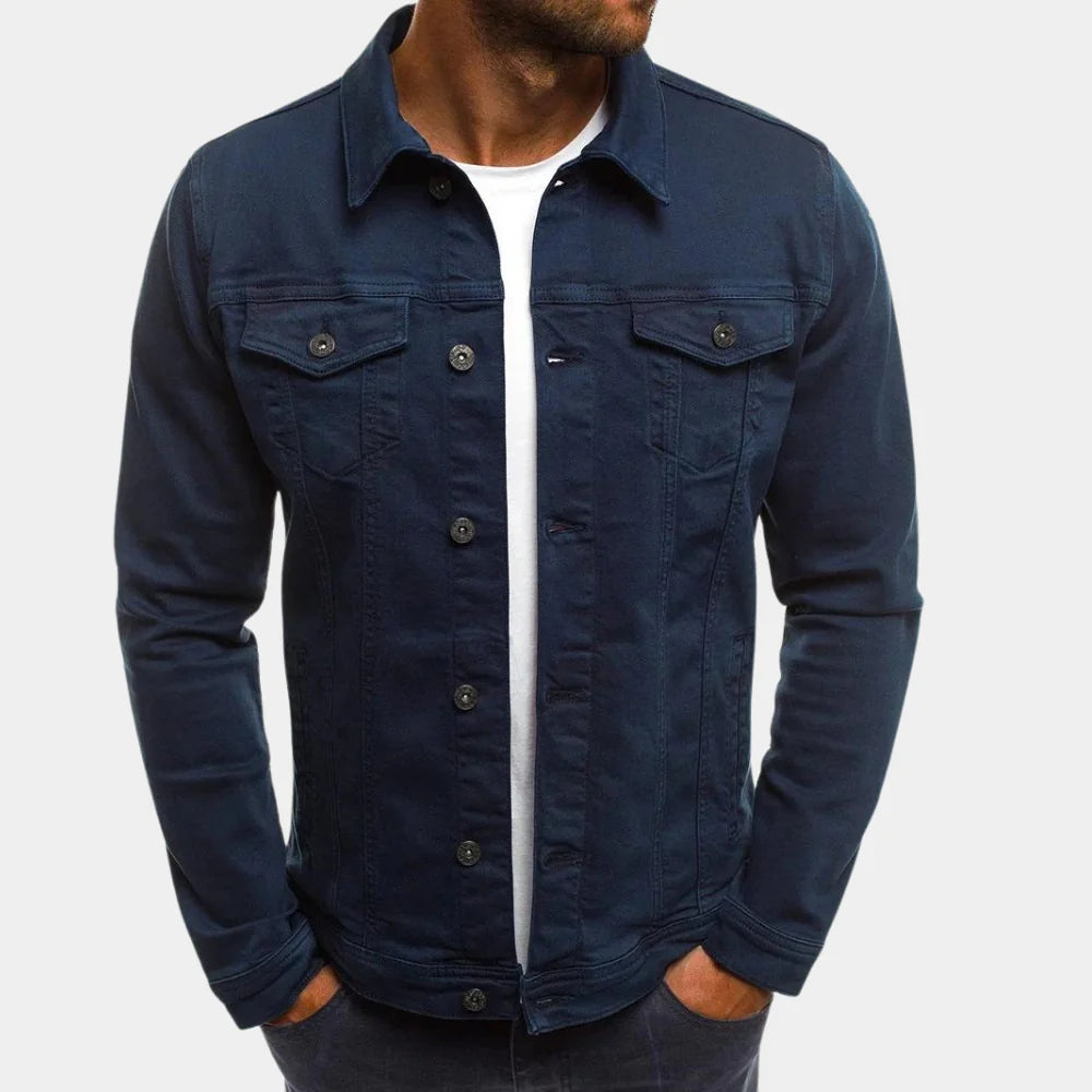Charly | Men's Classic Denim Jacket with Button Closure