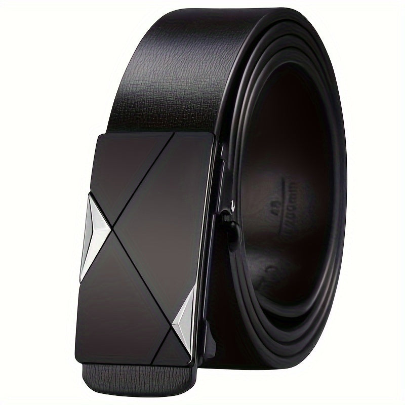 Charly | Men’s genuine leather belt with automatic buckle – Classic adjustable belt for everyday use