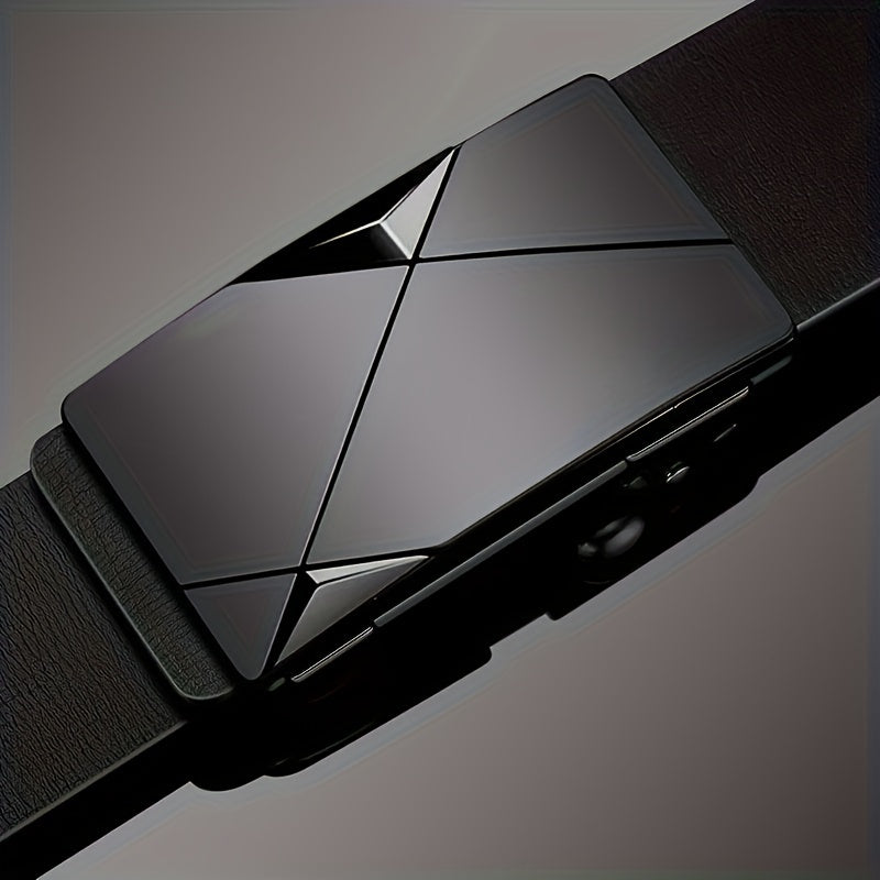 Charly | Men’s genuine leather belt with automatic buckle – Classic adjustable belt for everyday use