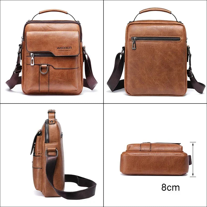 Charly | Men's Genuine Leather Shoulder Bag | Durable, Adjustable Strap & Ideal for Work or Leisure