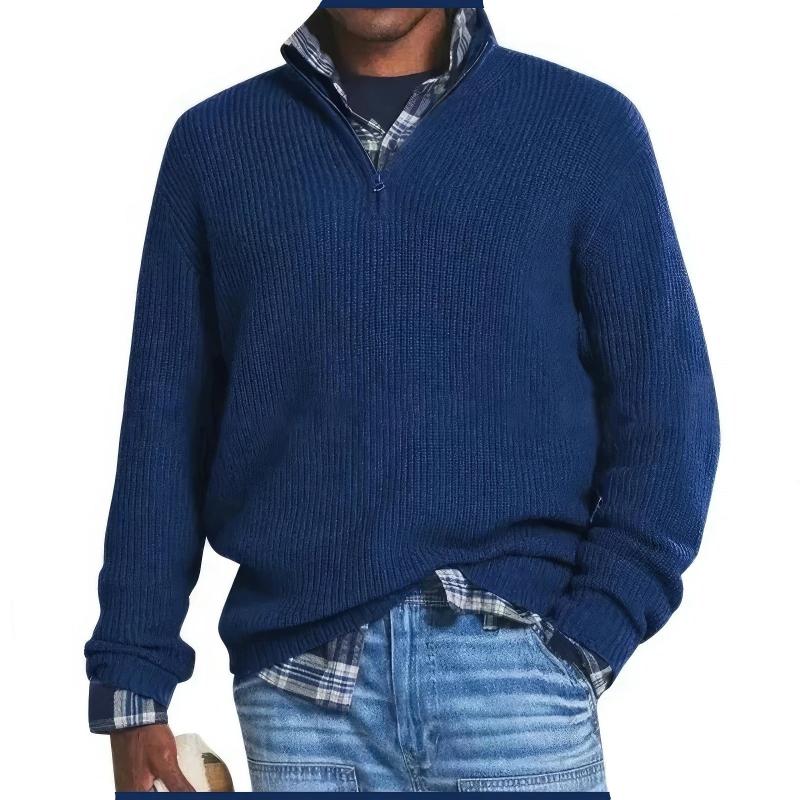 Charly | Men's Half-Zip Ribbed Knit Sweater