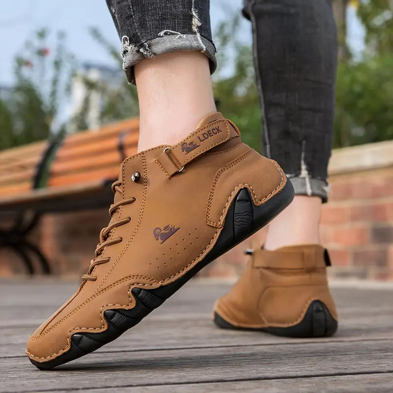 Charly | Men's High-Top Sneakers with Lace-Up Closure