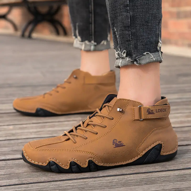 Charly | Men's High-Top Sneakers with Lace-Up Closure