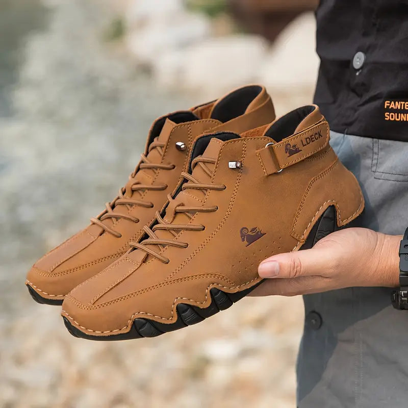 Charly | Men's High-Top Sneakers with Lace-Up Closure