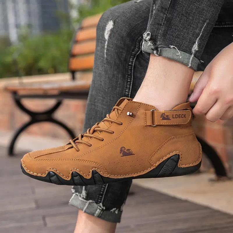 Charly | Men's High-Top Sneakers with Lace-Up Closure