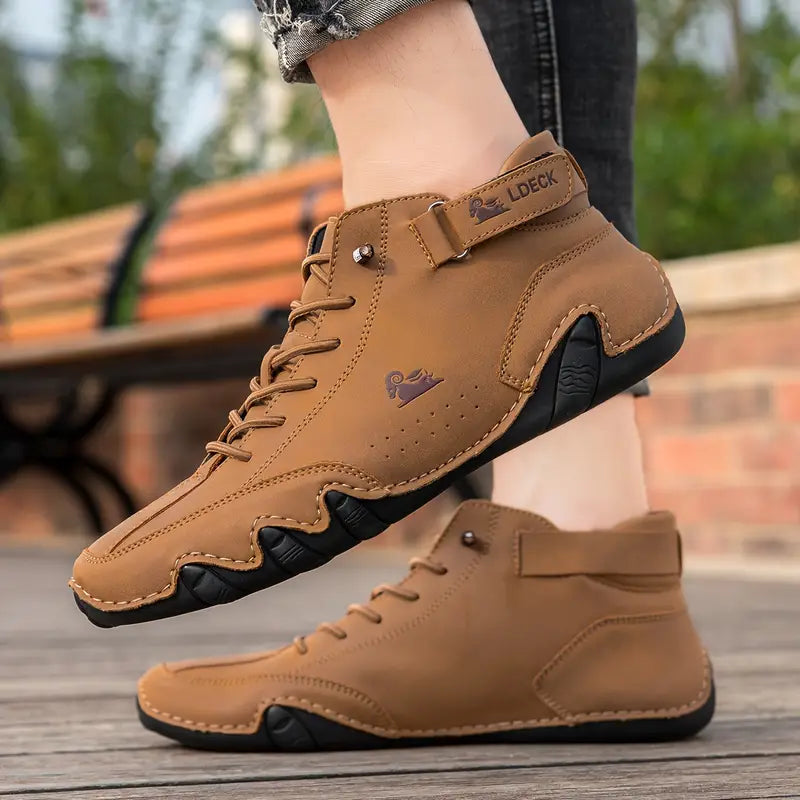 Charly | Men's High-Top Sneakers with Lace-Up Closure