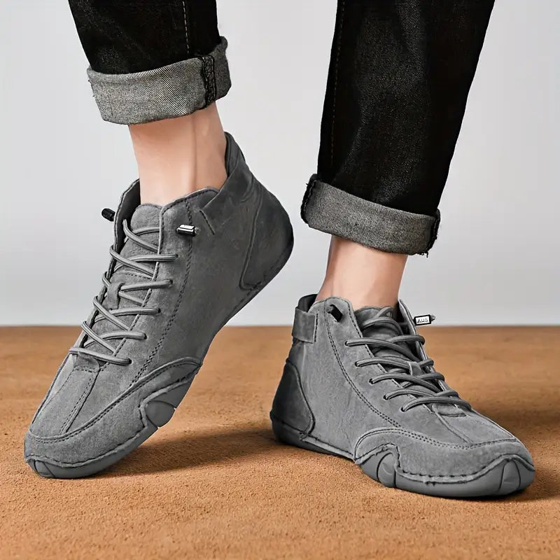 Charly | Men's High-Top Sneakers with Lace-Up Closure