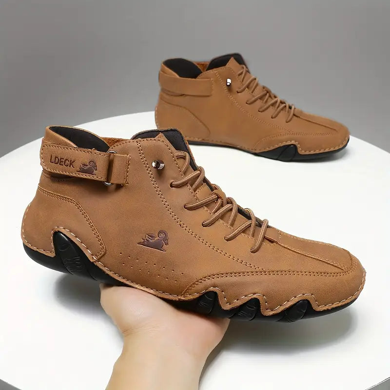 Charly | Men's High-Top Sneakers with Lace-Up Closure