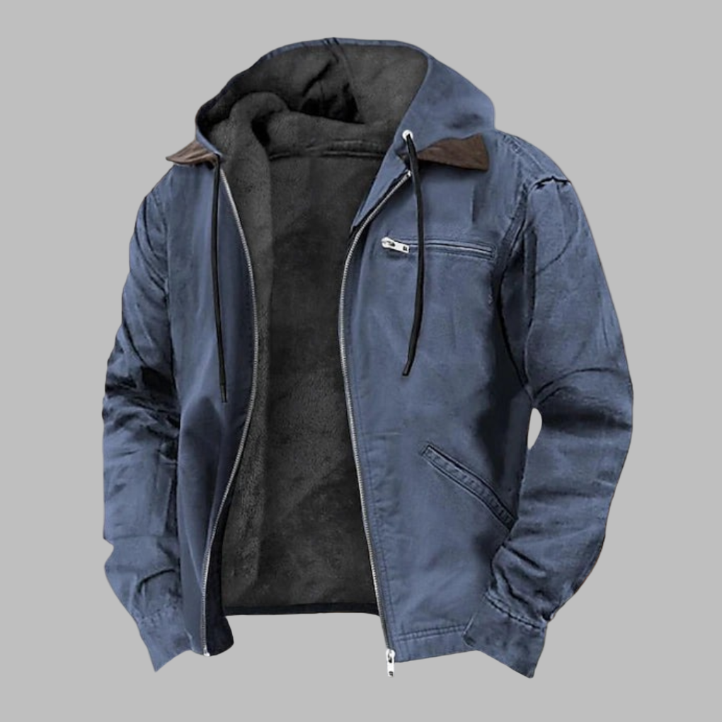 Charly | Men's Hooded Lined Jacket - Casual Style