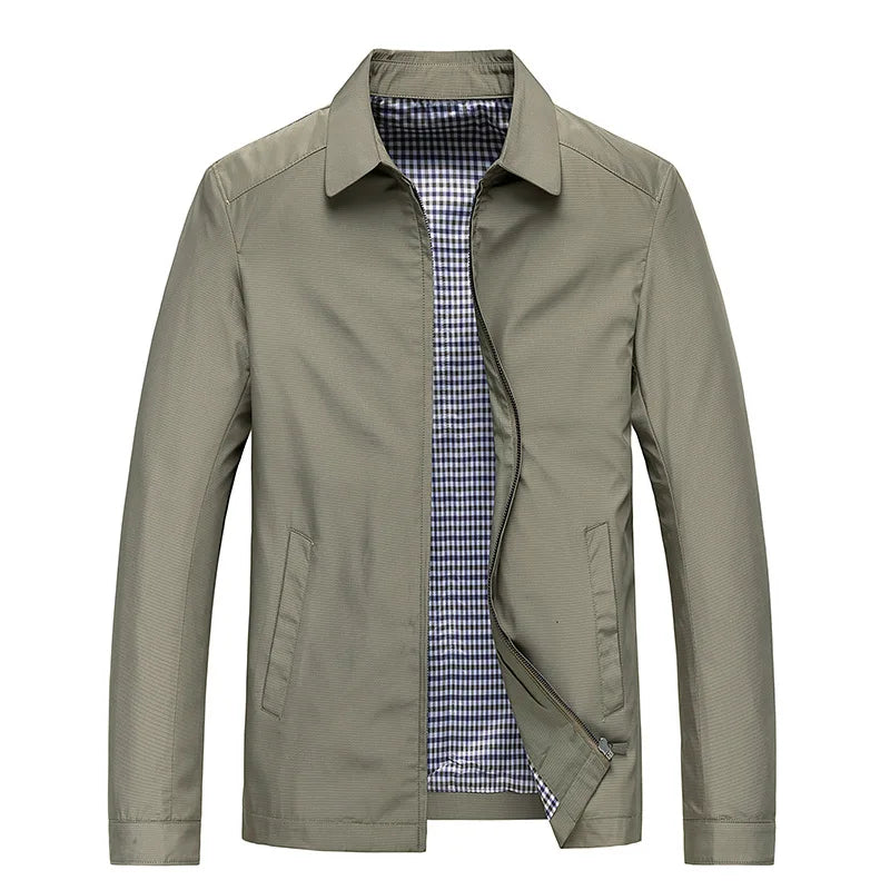 Charly | Men's Lightweight Jacket with Checked Lining