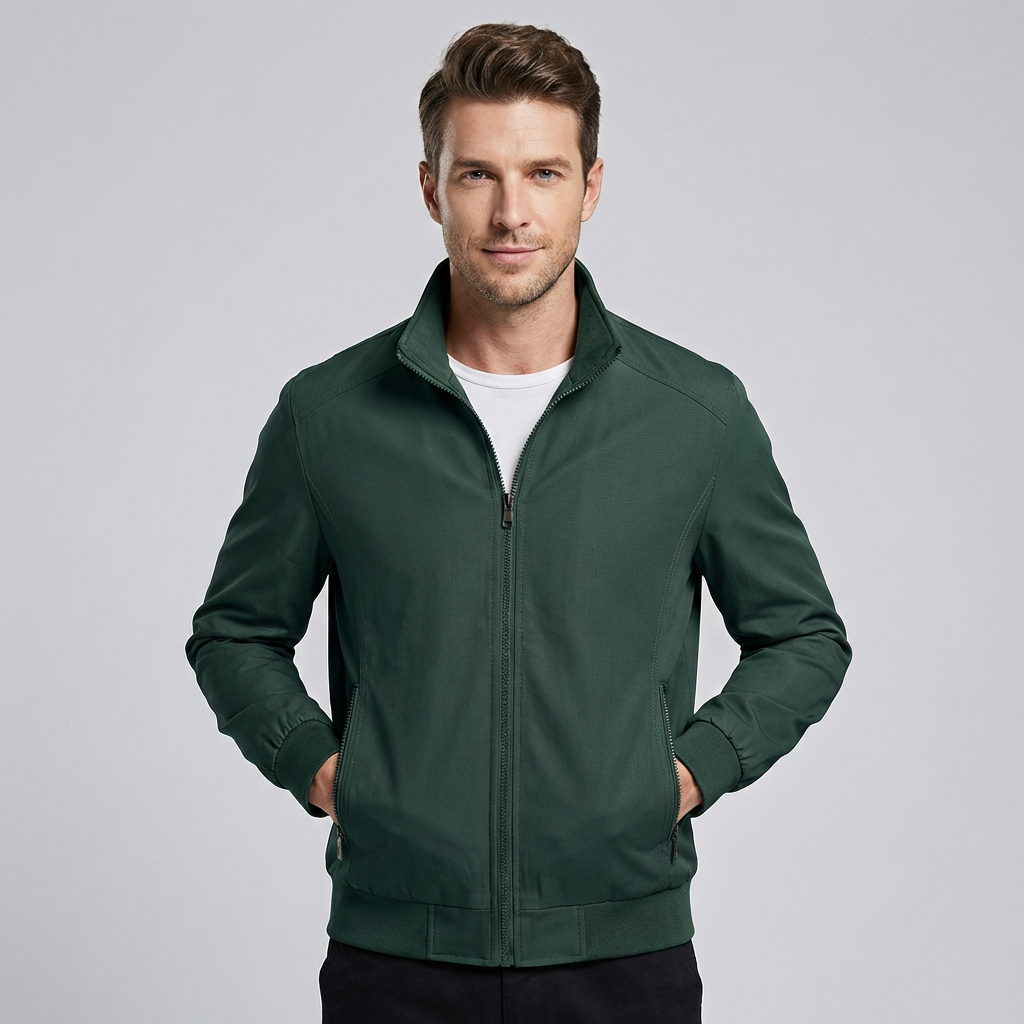 Charly | Men's Lightweight Windbreaker Jacket with Stand Collar